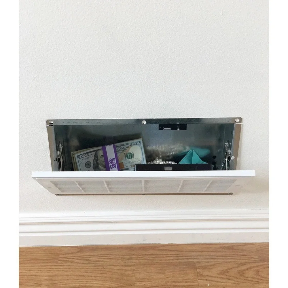 Quick Vent Safe RFID Hidden Wall Safe Concealment Magnetic Locking System White